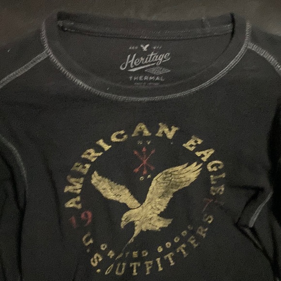 American Eagle Thermal long sleeve black - Picture 1 of 3